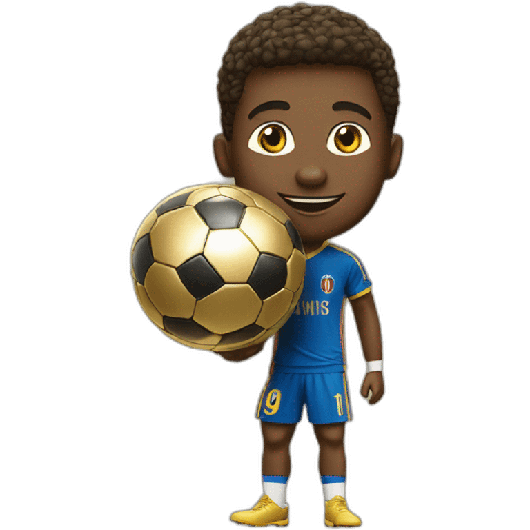 Haamand avec un ballon d'or emoji