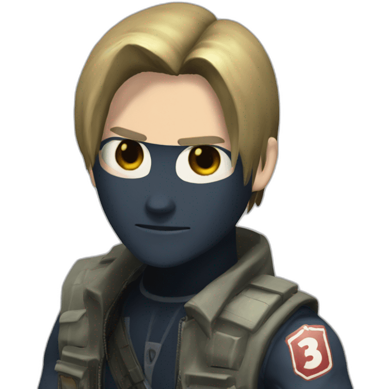 leon kennedy from resident evil 2 emoji