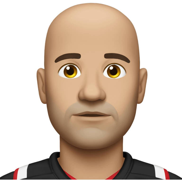 Sad bald falcons fan emoji