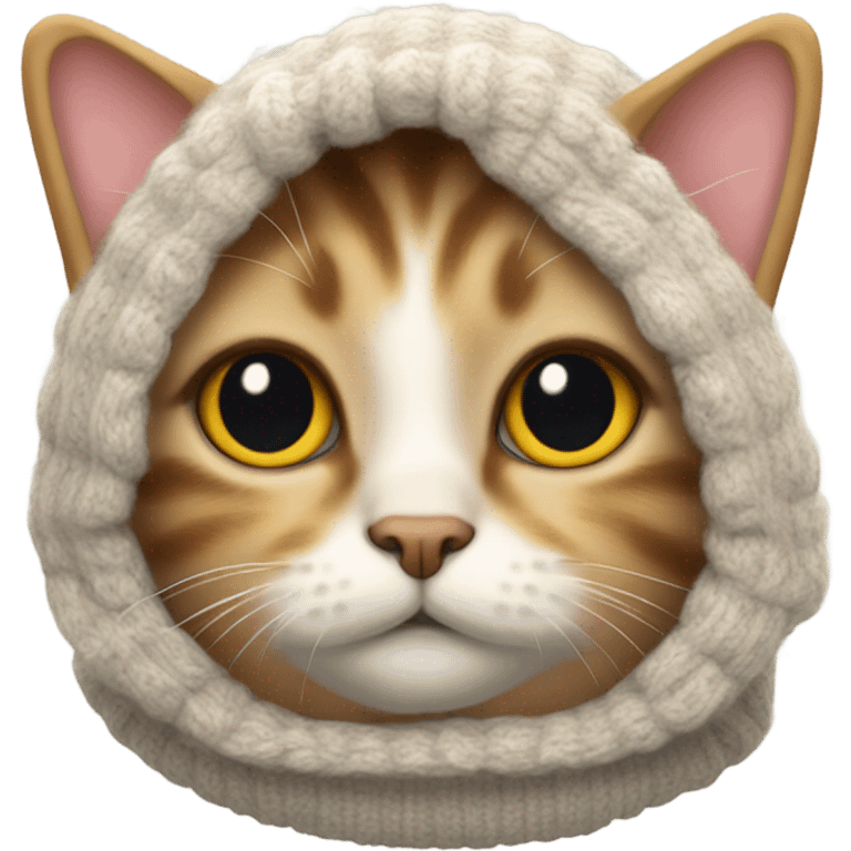 Cat in sweater emoji