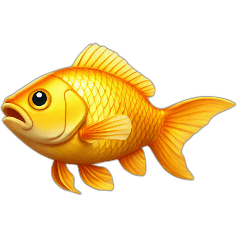 Fatal golden fish emoji