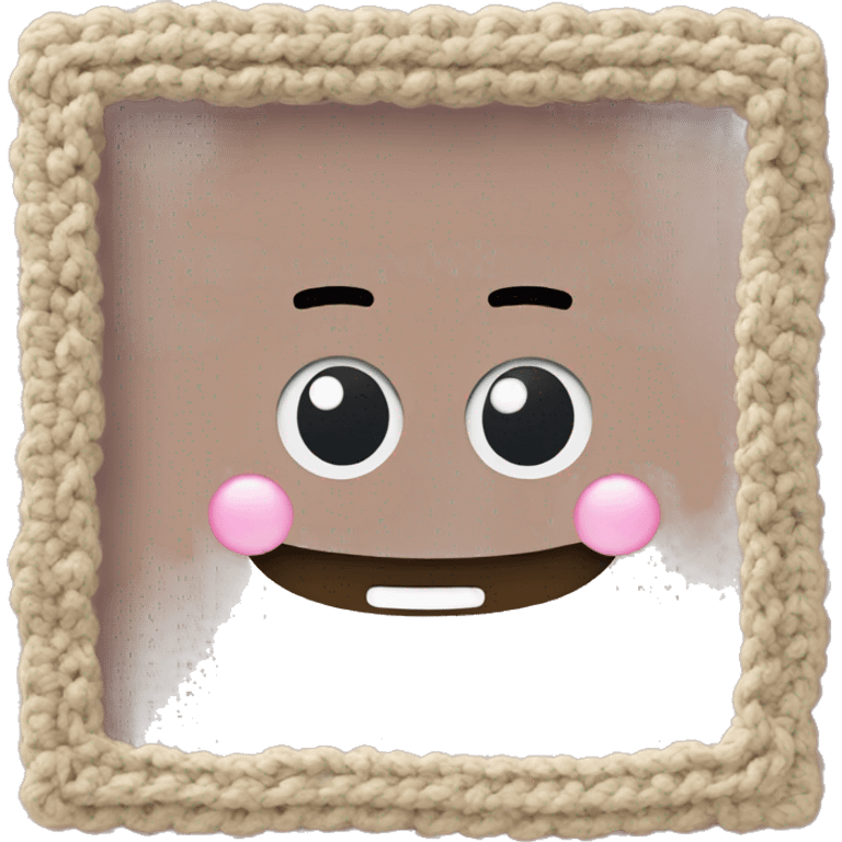 crocheted frame emoji