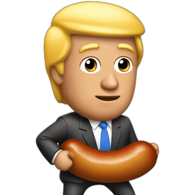 trump-riding-sausage emoji