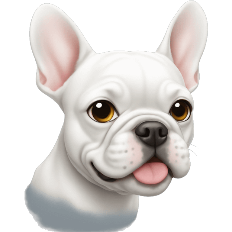 White Frenchie  emoji