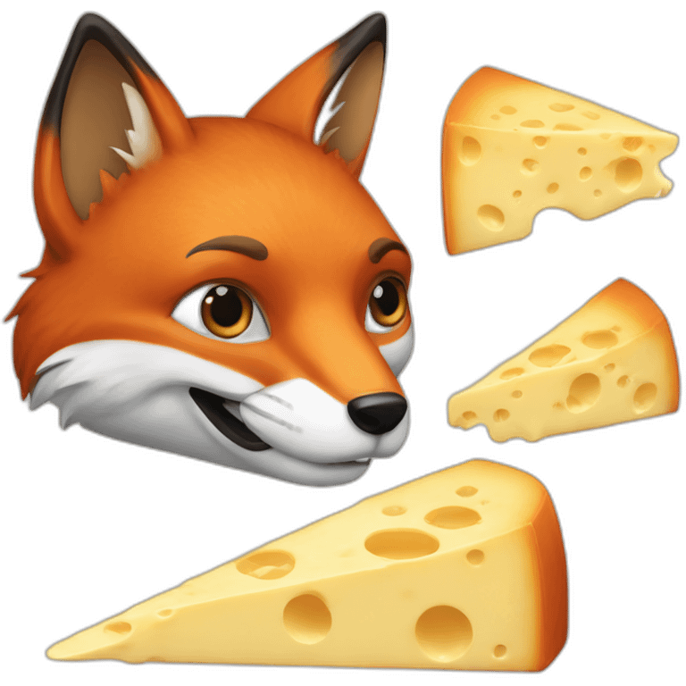 fox-eating-cheese emoji