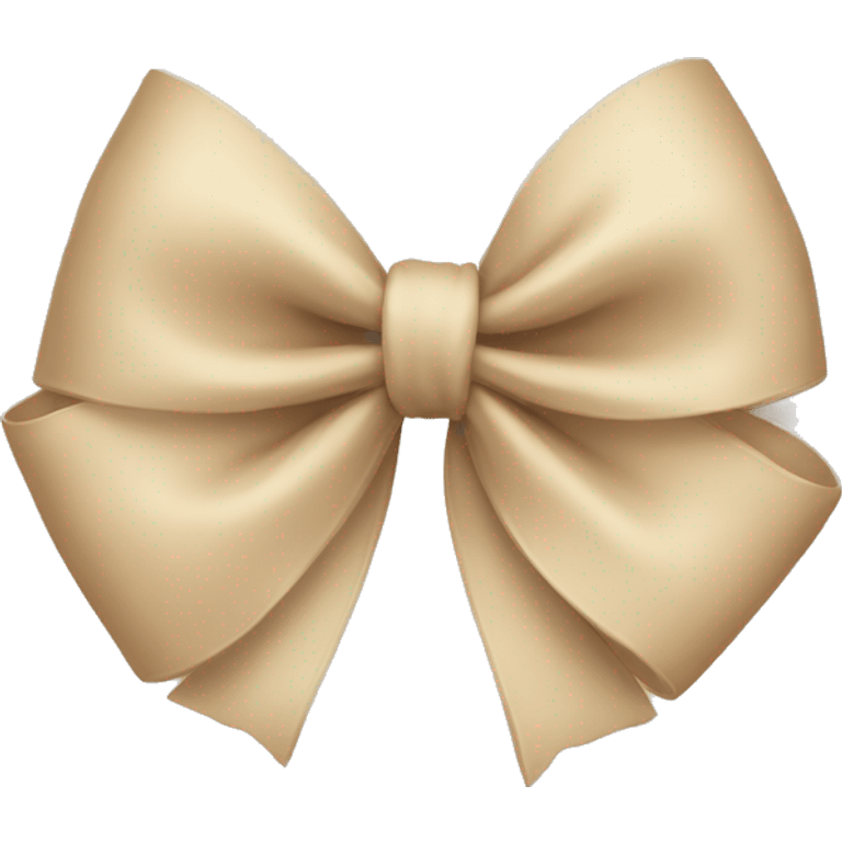 Make a beige bow emoji