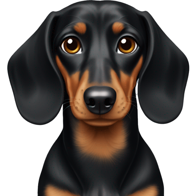 black and tan dachshund  emoji