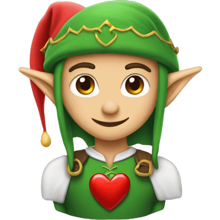 heart and elf emoji