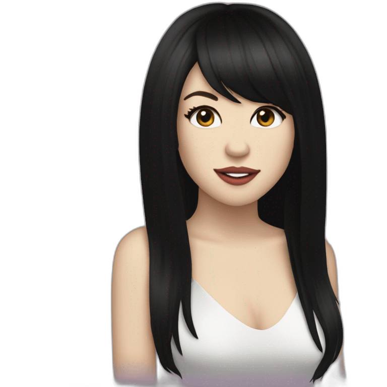 Carly Rae jepsen black long hair emoji