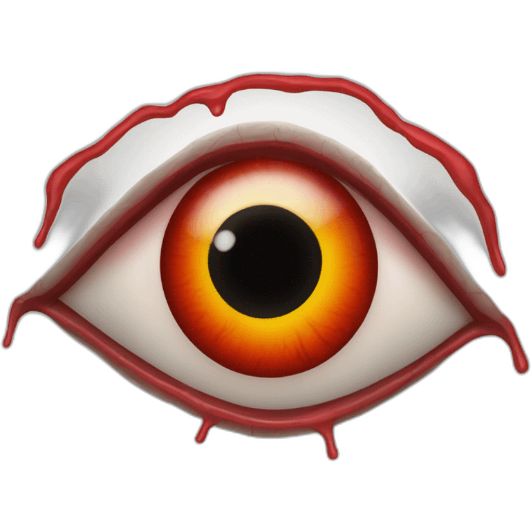 bloodshot eye with veins emoji