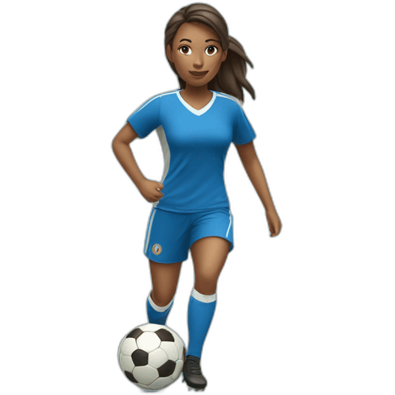 Woman playing soccer emoji