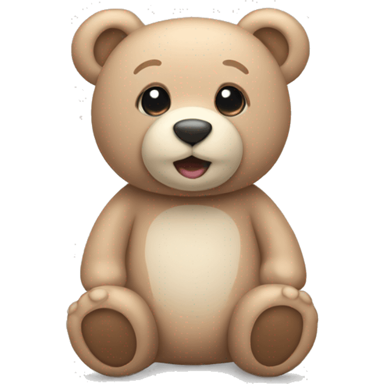 Pastel teddy bear  emoji