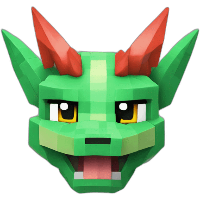 Pixelmon Minecraft Head Skin Reddragon emoji