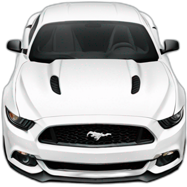 2017 White Mustang emoji