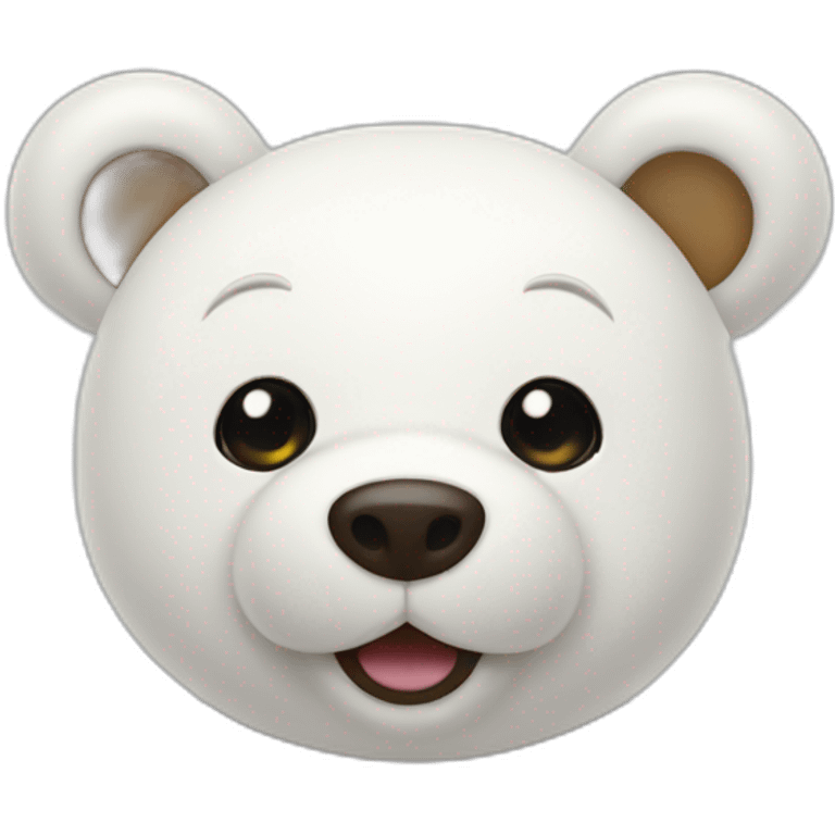 White Bear toy emoji