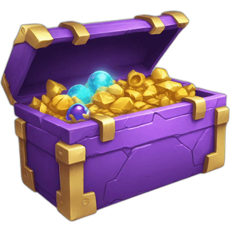 Pokemon Game LootCase Purple Chaotic Color Rich Treasure Legendary Epic Items and Pokemons Inside emoji