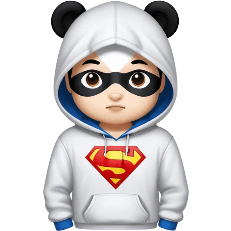 Panda superman hoodie emoji