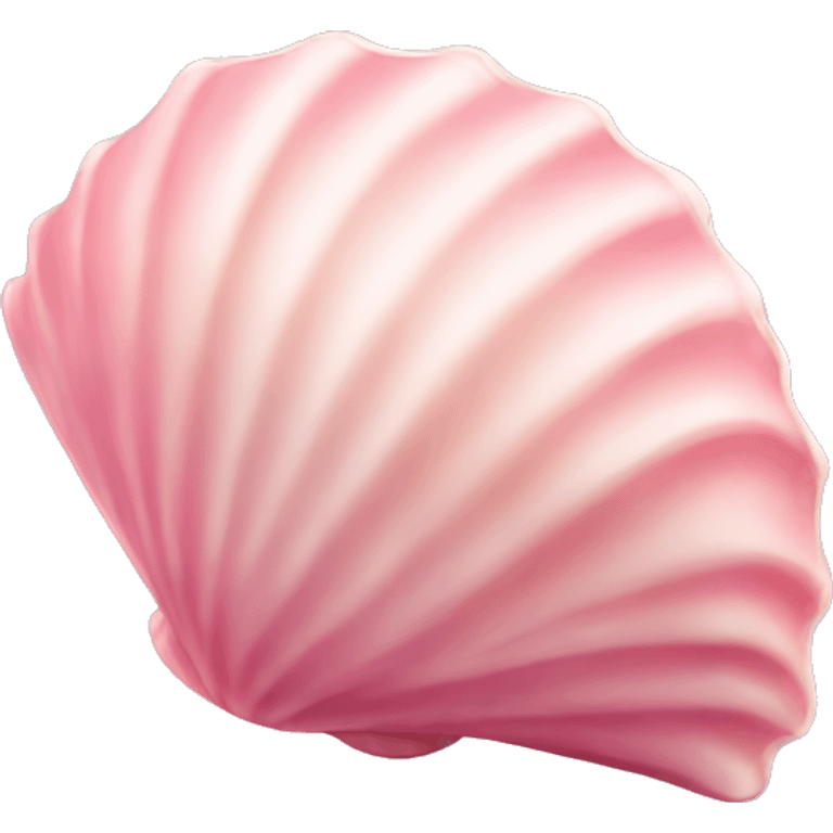 Pink seashell emoji