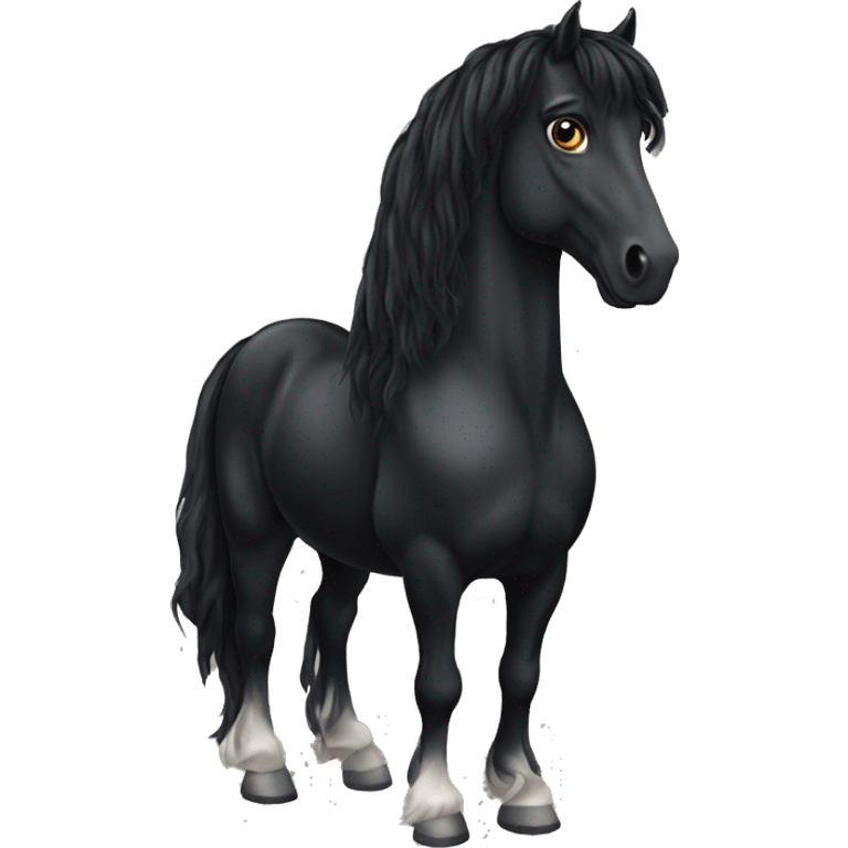 Friesian horse emoji