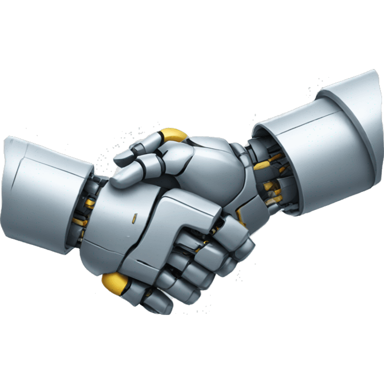 robot handshake emoji