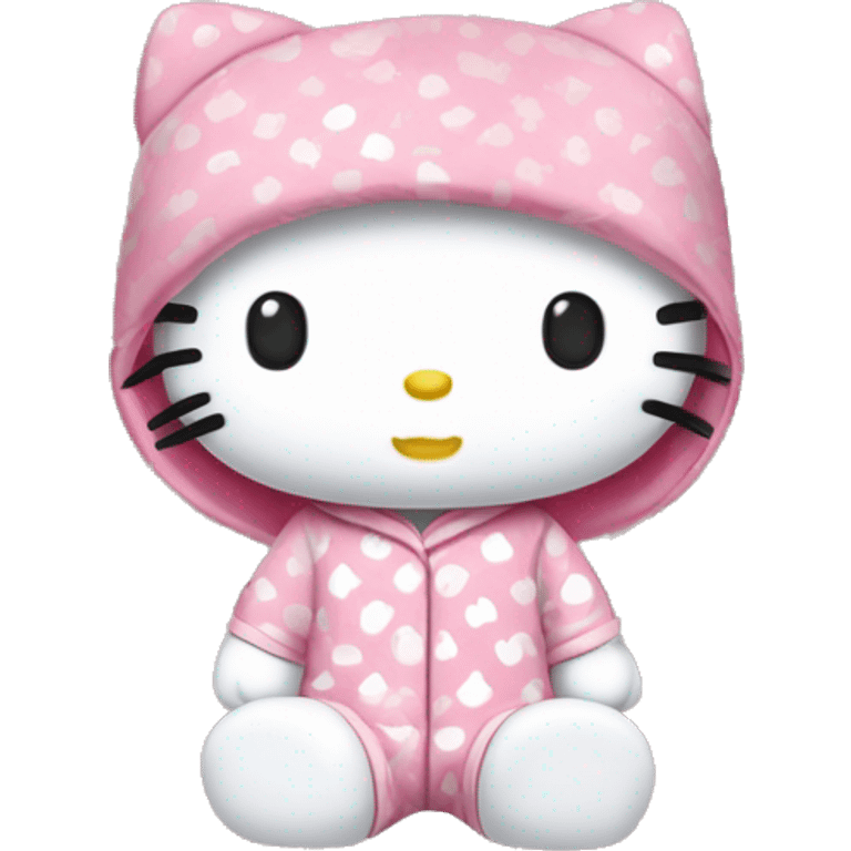 Hello Kitty en pyjama hello kitty  emoji