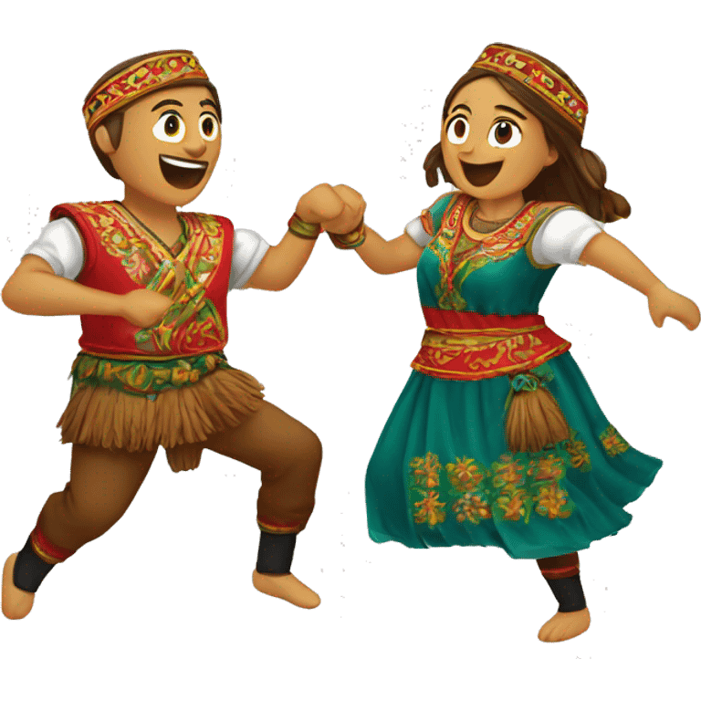 Bulgarian horo pair dance emoji