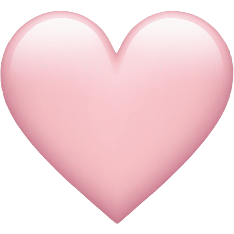 Light pink heart emoji