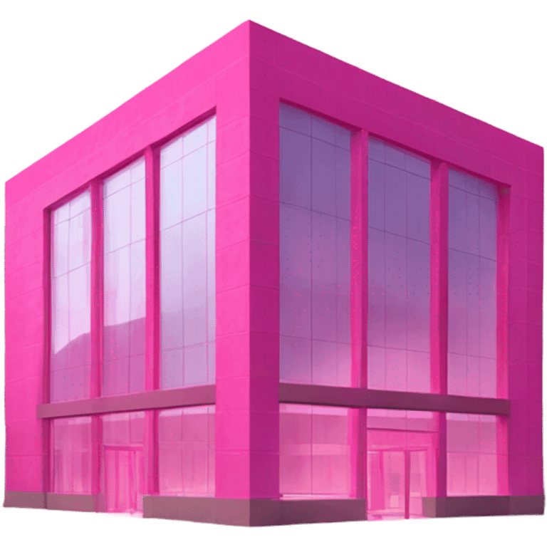 pink bank building emoji