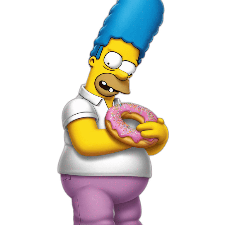 Homer Simpson avec un 🍩 emoji