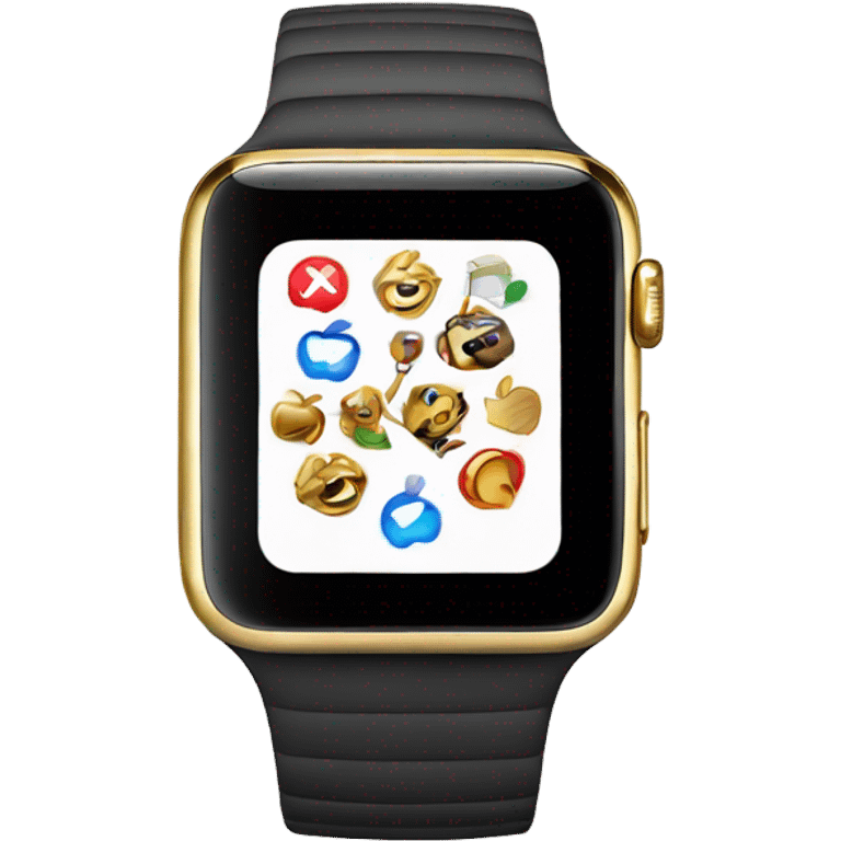 gold apple watch emoji