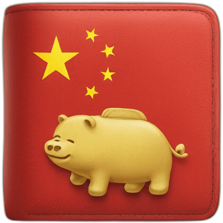 wallet with china flag emoji