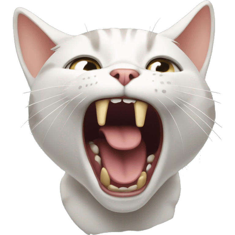 cat screaming emoji