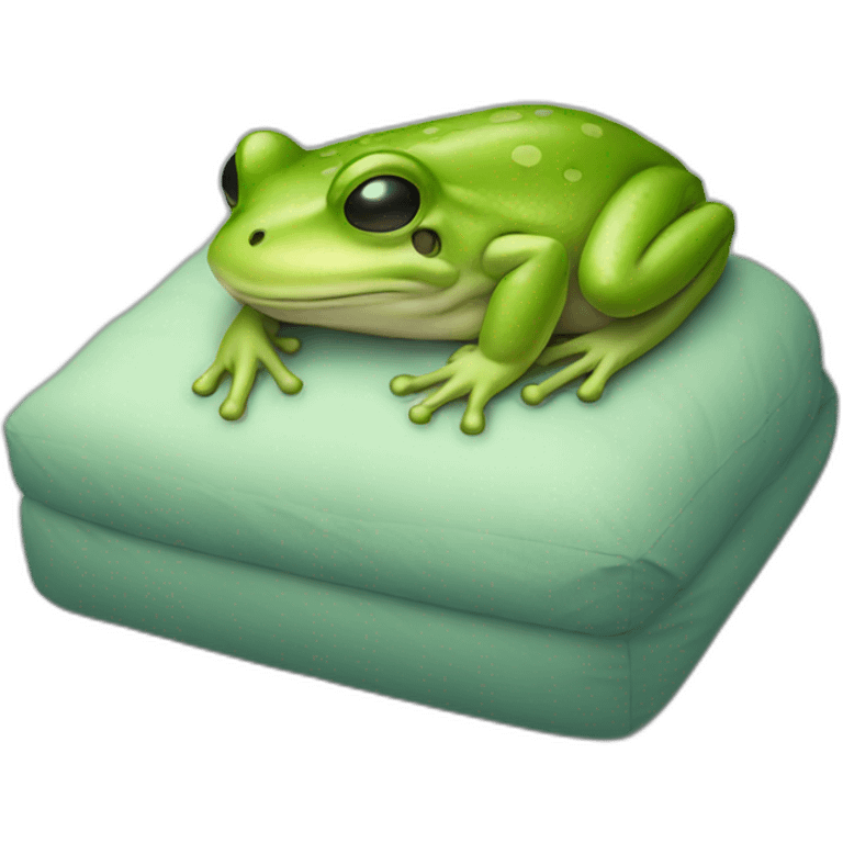 sleeping frog emoji