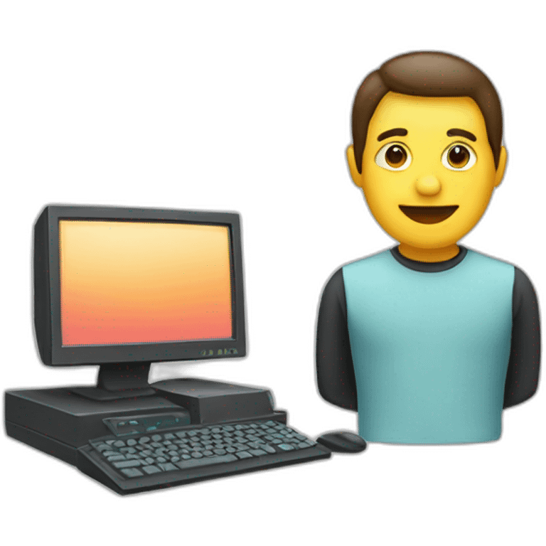 programer and computer emoji