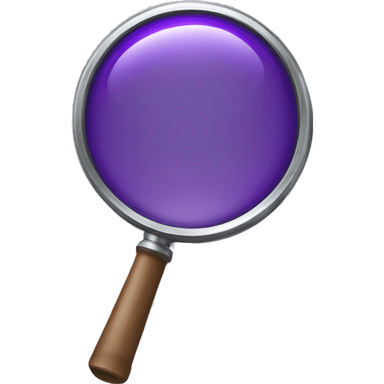 classic purple magnifying glass emoji