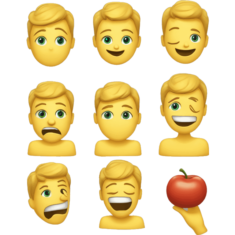 Emoji de cara amarilla haciendo mueca de burla con las manos abiertas a ambos lados de su cara sacando la lengua emoji