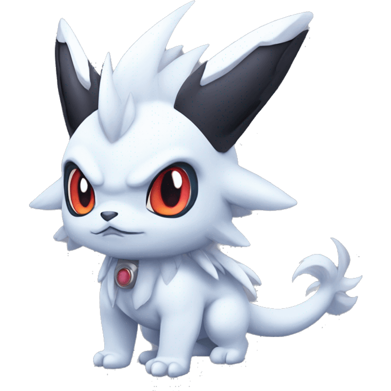 Edgy Cool Kawaii Baby Nargacuga-Absol-GaruruMon-Pokémon Full Body Detailed High Quality emoji