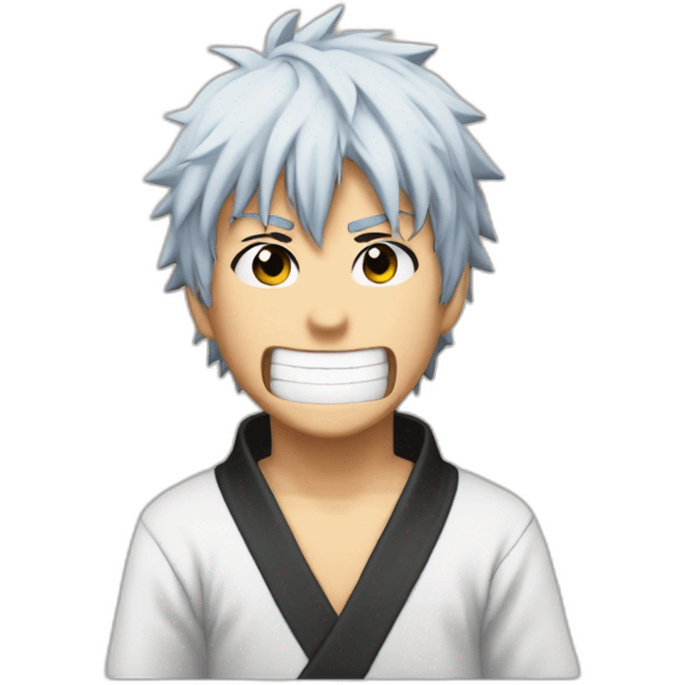 Gintoki picking his noise emoji