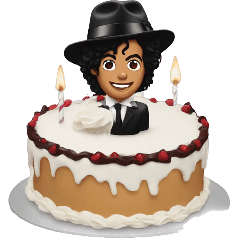 Michael Jackson as a piece of cake  emoji