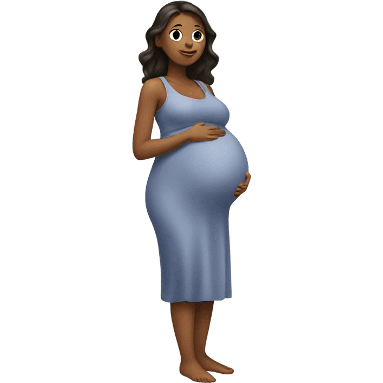 Pregnant women standing emoji