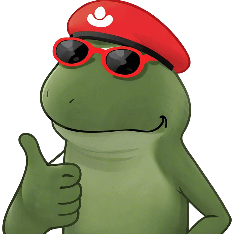 Frog giving a thumbs up emoji