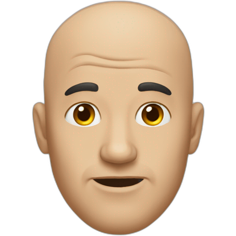 Poor bald guy emoji