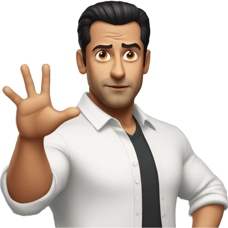 salman khan doing t pose emoji