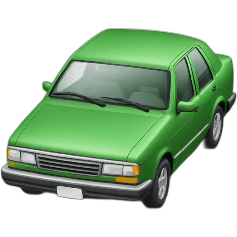 automobile color green emoji