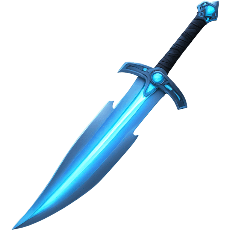 sci-fi sword with blue ray blade emoji