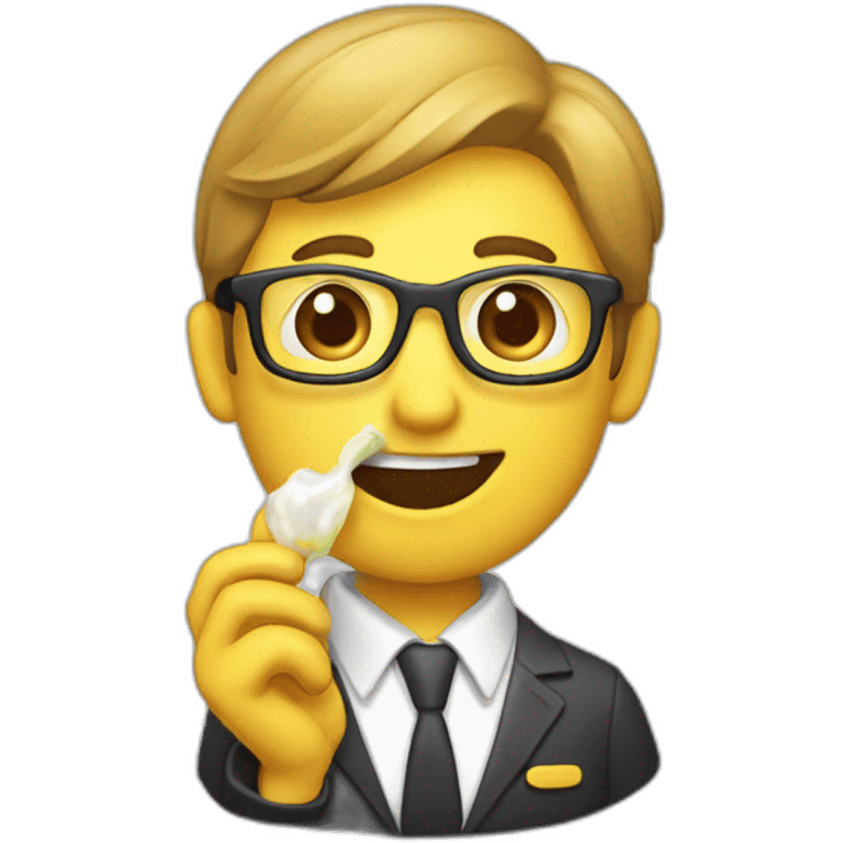 REALTOR® eating glue emoji