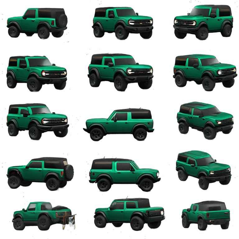 2024 Ford bronco emerald green outer banks emoji