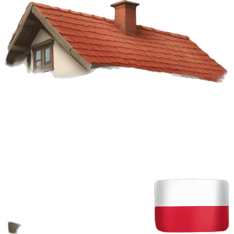 house with polish flag emoji