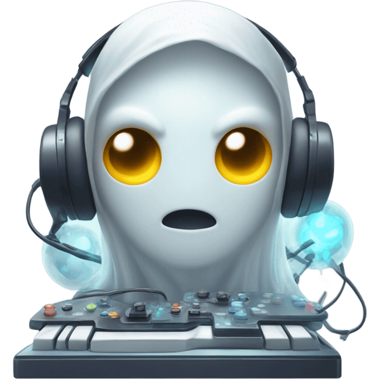 gamer ghost shocked emoji