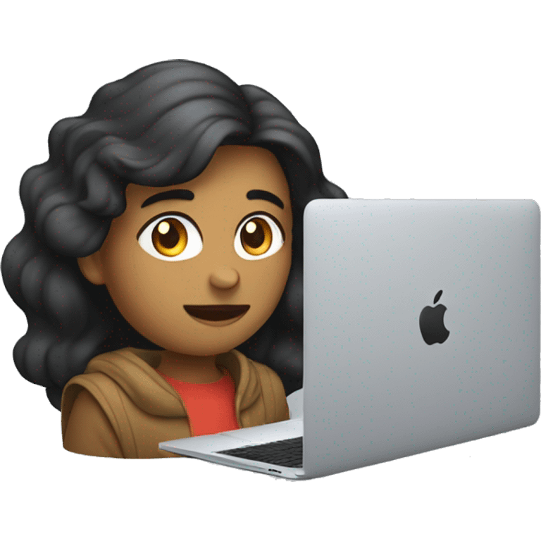 persona con una macbook emoji